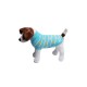 Turkusowy golf sweterek ubranko dla psa na zimę