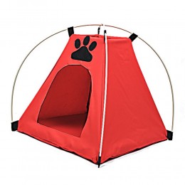 Czerwony namiot domek legowisko dla małego psa kota
