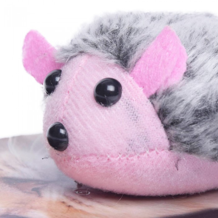 Różowa mysz myszka zabawka dla kota