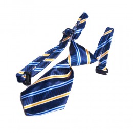 Krawat dla psa kota święta wesele niebieski w paski obwód szyi 40 cm
