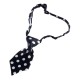 Krawat dla psa kota święta wesele czarny w grochy obwód szyi 40 cm
