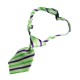 Krawat dla psa kota święta wesele zielony w paski obwód szyi 40 cm
