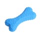 niebieski piszczący gryzak kość zabawka do czyszczenia zębów dla szczeniaka