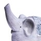 Figurka gruby pękaty słoń słonik z kawałkami szkła na prezent