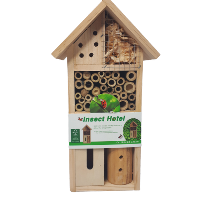 Eko domek dla owadów pożytecznych pszczół hotel dla owadów