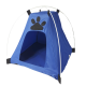 Niebieski namiot domek legowisko dla małego psa kota