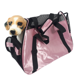 Różowa torba transportowa transporter dla psa kota DUŻA 25x50x35cm