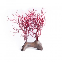 Koralowiec czerwona sztuczna roślina do akwarium terrarium