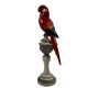 Figurka papuga 32cm / papuga figurka ceramiczna na podstawce