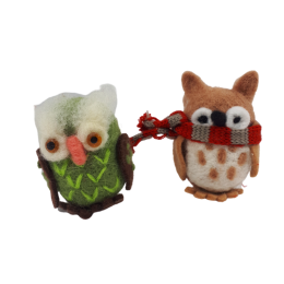 Sowa sówka OWL z filcu handmade zabawka maskotka dekoracja