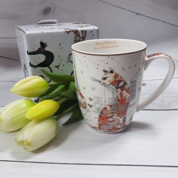 Duży ceramiczny kubek z kotami 400ml / kubek w koty PARIS, zdjęcie 5
