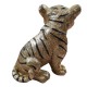 Złota figurka tygrysa / figurka dekoracyjna glamour młody tygrys