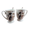 Ceramiczne kubki w koty LOVE / kubki zakochane koty poj. 300ml