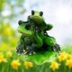 Żaba figurka / figurka żabki na liściu / żabka figurka / figurka żaba