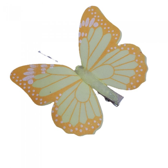 Motyle motylki na klipsie dekoracja do wnętrz / motyle z klipsem