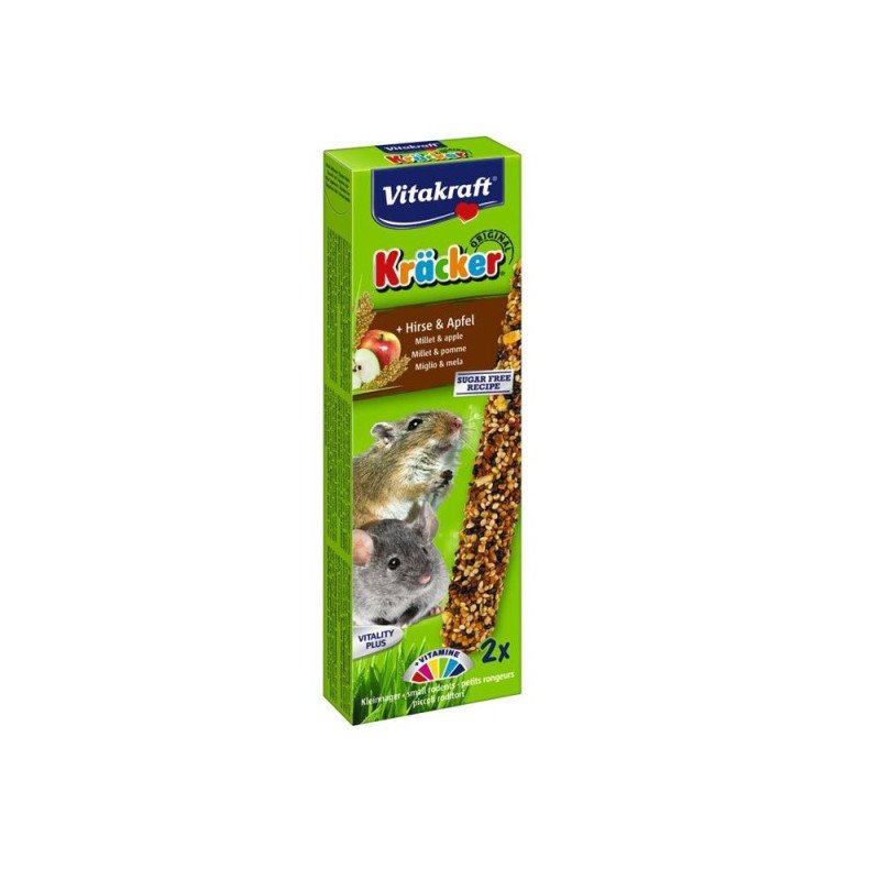 VITAKRAFT krakersy proso/jabłko dla małych gryzoni VITAKRAFT krakersy proso/jabłko dla małych gryzoni