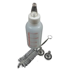 Butelka do karmienia szczeniąt i kociąt 50 ml, zestaw z 3 smoczkami i szczotką, zdjęcie 3