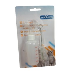 Butelka do karmienia szczeniąt i kociąt 50 ml, zestaw z 3 smoczkami i szczotką, zdjęcie 2