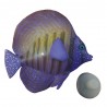 Ozdoba sztuczna rybka do akwarium fluorescencyjna fioletowa