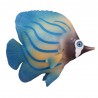 Ozdoba sztuczna rybka do akwarium fluorescencyjna niebieska