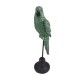 Figurka papuga siedząca na drążku / figurka papugi na prezent