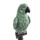 Figurka papuga siedząca na drążku h30cm / figurka papugi na prezent