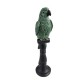 Figurka papuga siedząca na drążku h30cm / figurka papugi na prezent