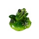 Figurka żaba na liściu / żaba figurka dekoracyjna 3 modele