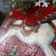 Decoupage świąteczna deseczka ozdobna ze sklejki z motywem konika