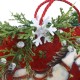 Decoupage świąteczna deseczka ozdobna ze sklejki z motywem konika