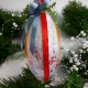 Decoupage świąteczna bombka akrylowa płaska z motywem lisa na prezent sprzedam