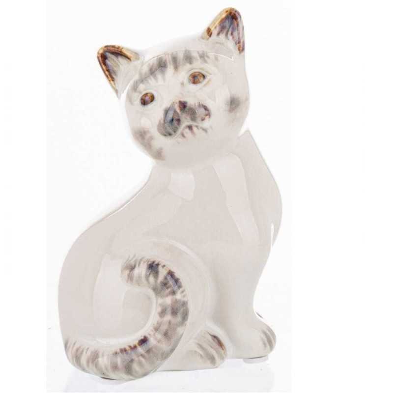 Ceramiczna Figurka Kota Siedzącego - Idealny Prezent