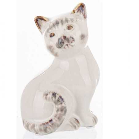 Ceramiczna Figurka Kota Siedzącego - Idealny Prezent
