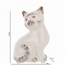Ceramiczna Figurka Kota Siedzącego - Idealny Prezent, zdjęcie 4