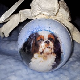 Bombka decoupage na sprzedaż pies CAVALIER KING CHARLES SPANIEL