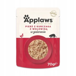 Applaws filet kurczaka i wołowiny w galaretce 70g