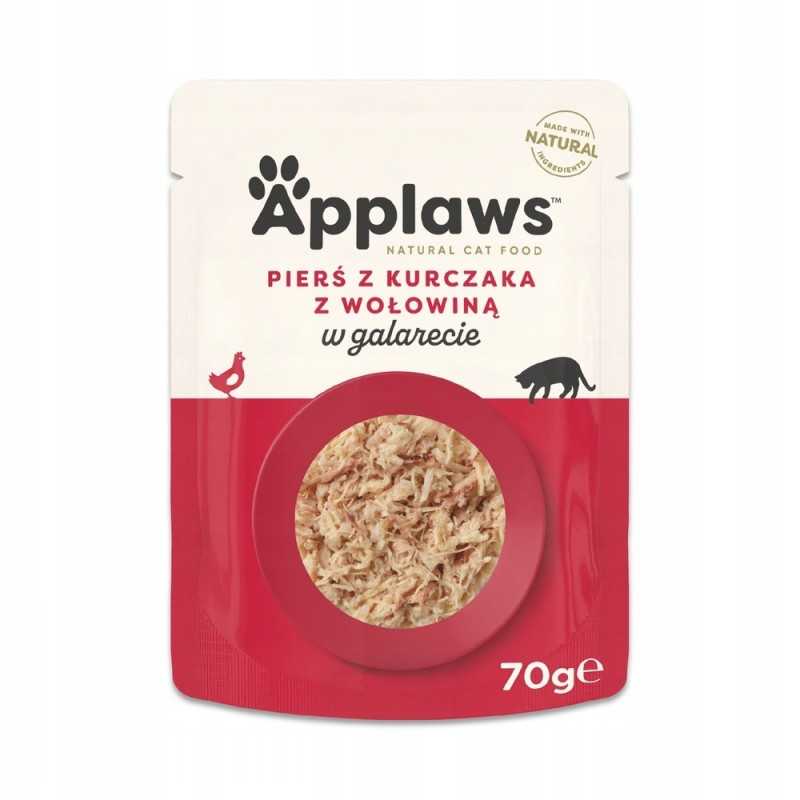 Applaws filet kurczaka i wołowiny w galaretce 70g Applaws filet kurczaka i wołowiny w galaretce 70g
