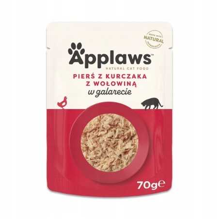 Applaws filet kurczaka i wołowiny w galaretce 70g