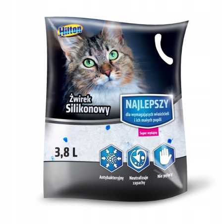 Hilton silikonowy żwirek dla kota 3,8l/1,6kg