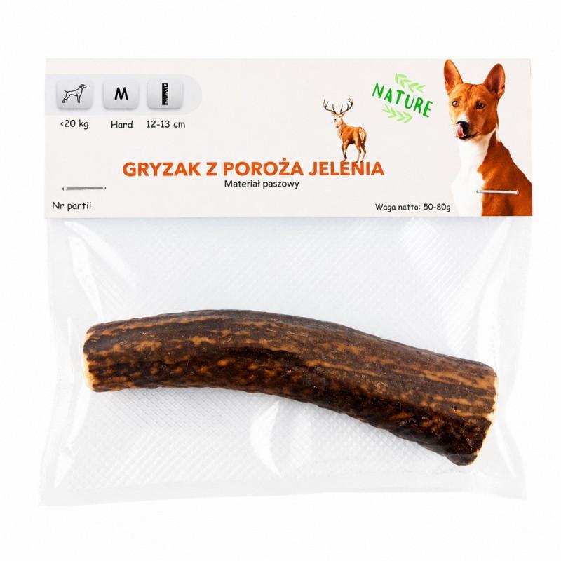 Gryzak z poroża jelenia dla psa, rozmiar M, wersja hard 12-13 cm Gryzak z poroża jelenia dla psa, rozmiar M, wersja hard 12-13 cm
