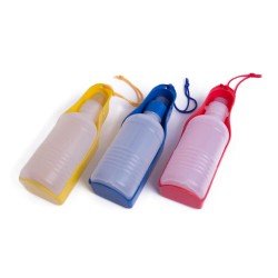 Bidon dla psa z miską turystyczną 300 ml, poidło na spacer i w podróż