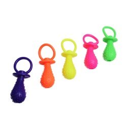 Smoczek dla psa z dzwoneczkiem, śmieszny gumowy gryzak 14 cm w 5 kolorach