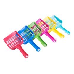 Łopatka do kuwety dla kota, szufelka do żwirku z dużymi oczkami, 20 cm
