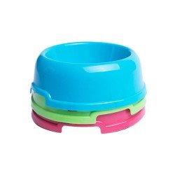 Plastikowa miska dla psa i kota na karmę lub wodę, mała, antypoślizgowa, 15 cm