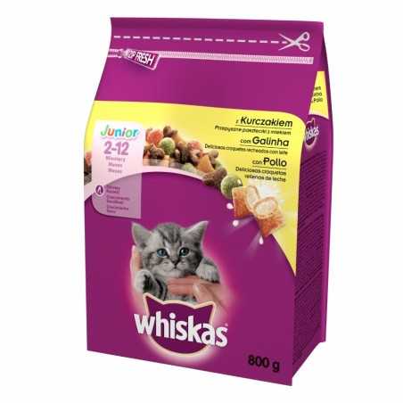 Karma dla kociąt WHISKAS Junior z kurczakiem 800g
