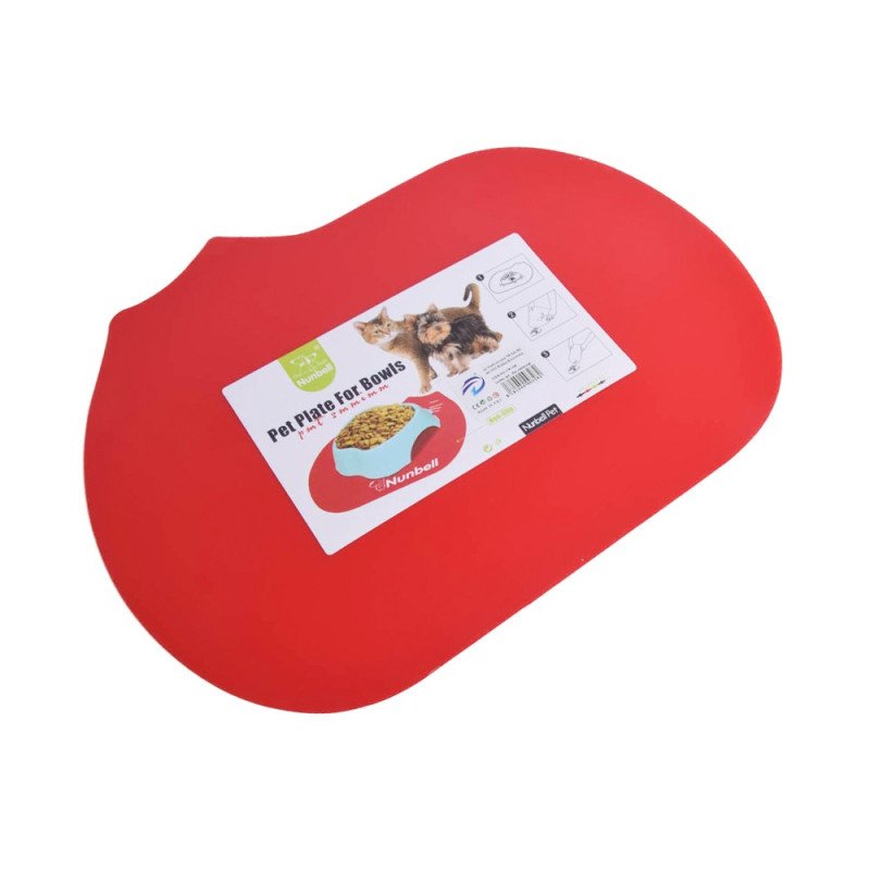 Kocia mata pod miski w kształcie kota, plastikowa podkładka 40 x 30 cm Kocia mata pod miski w kształcie kota, plastikowa podkładka 40 x 30 cm