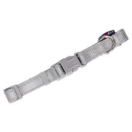 Szara obroża dla psa NUNBELL rozpięta
