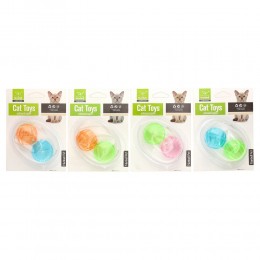 Piłeczki dla kota z dzwonkiem mix kolorów