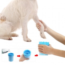 Kubek pojemnik do czyszczenia psich łap silikonowy czyścik do łap psa