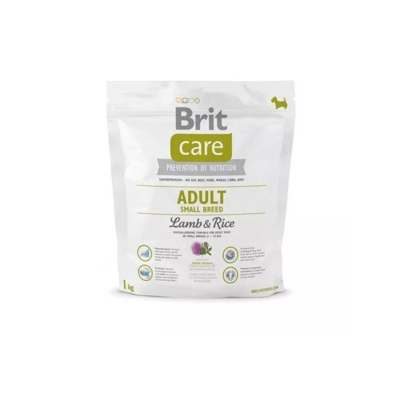 Karma dla małych psów Brit Care Adult Small Breed z jagnięciną i ryżem 1 kg